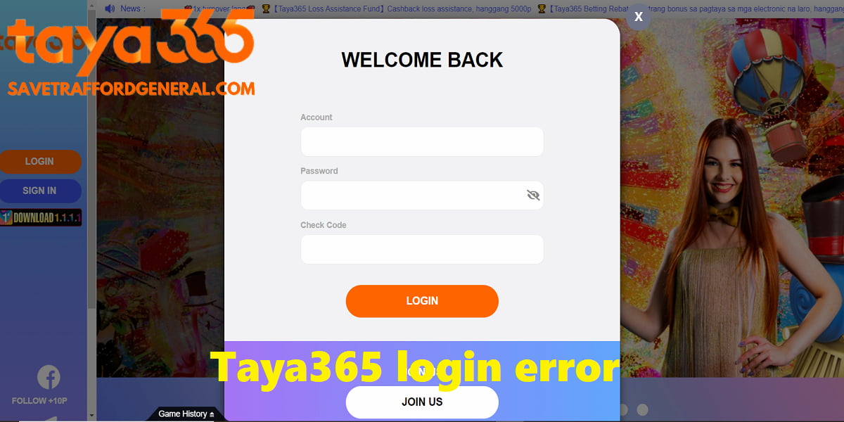 Taya365 login pro