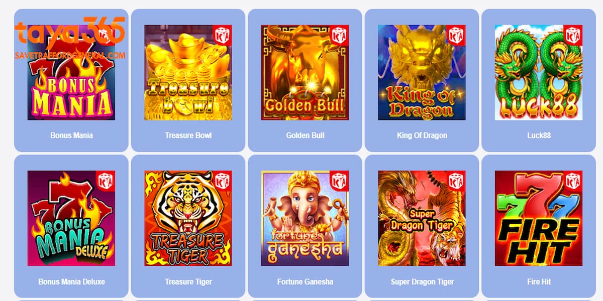 The casino offers many exciting games with various genres